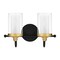 Quoizel Rowland 2-Light Matte Black Vanity Light ROW8615MBK - alternate 2